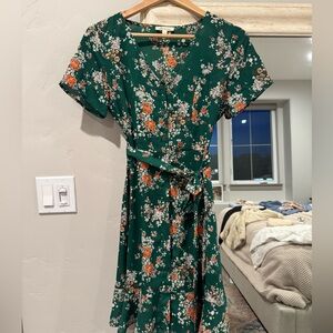 Bohme green floral dress